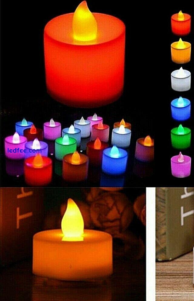 Led candle Flameless Flickering & Steady Battery LED Tea Light Candles Tealights 0 