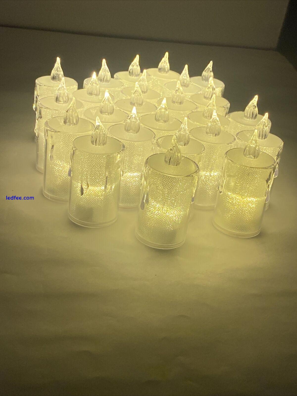 24PCS Led Tea Lights Candles LED FLAMELESS Battery Operated Wedding XMAS Decor 0 