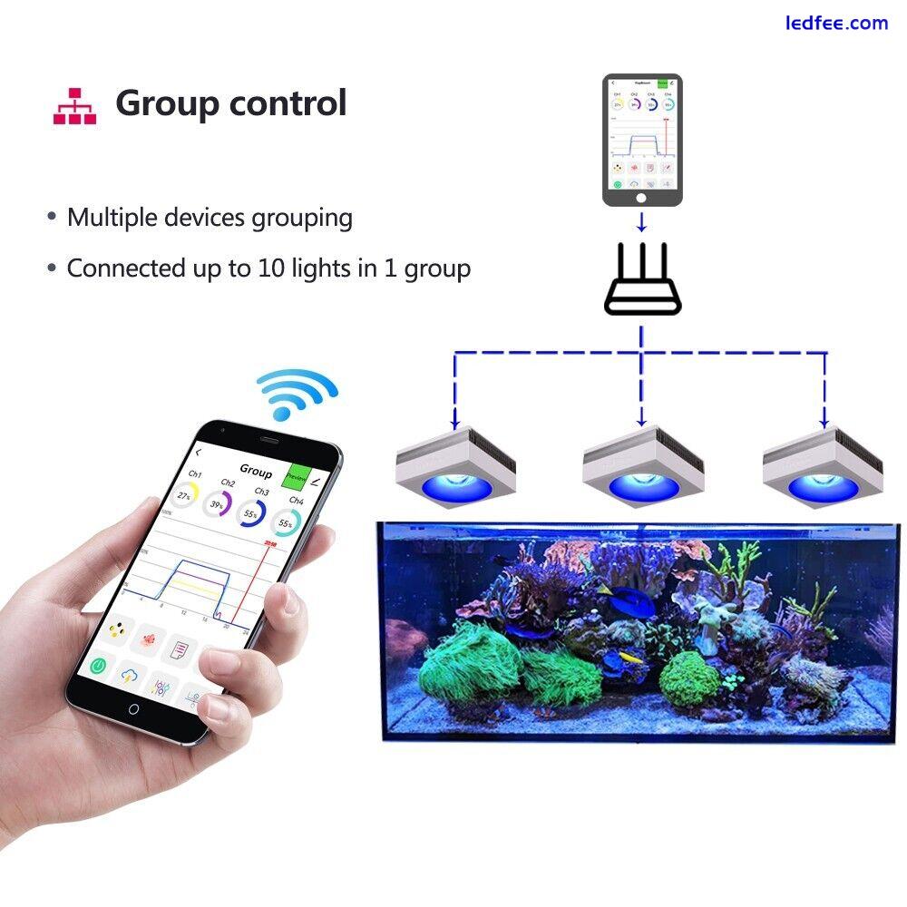 2x PopBloom RL90 WiFi Reef Led Aquarium Light 48 Reef Coral Marine Tank 80-120cm 0 