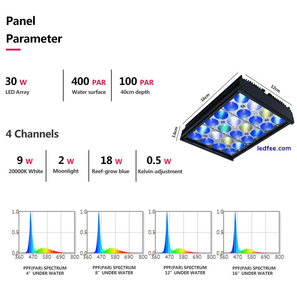 Shannon16 Marine Led Aquarium Light Full Spectrum Reef Coral Saltwater Fish Tank 1 