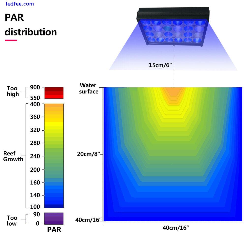 Shannon16 Marine Led Aquarium Light Full Spectrum Reef Coral Saltwater Fish Tank 2 