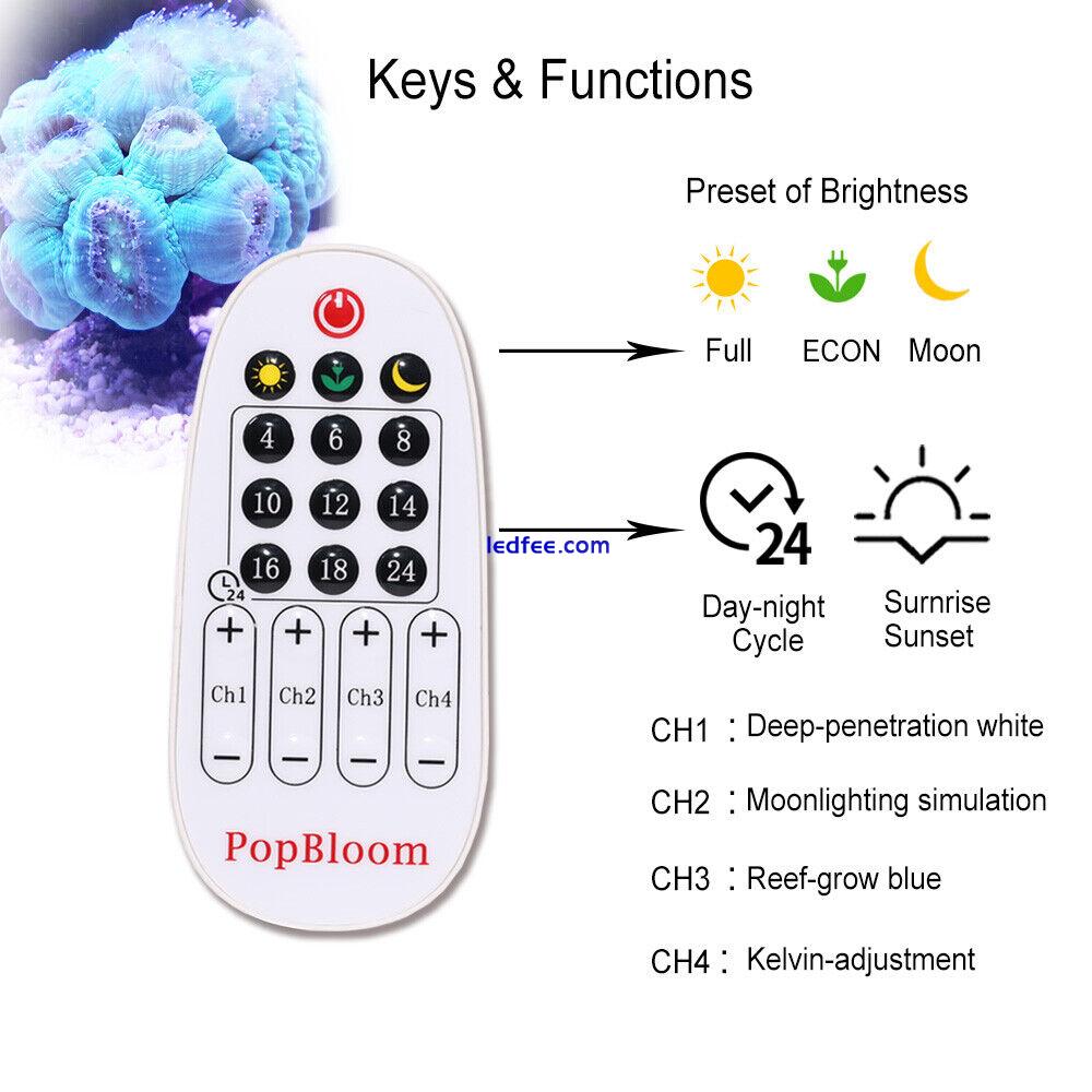 Shannon16 Marine Led Aquarium Light Full Spectrum Reef Coral Saltwater Fish Tank 3 