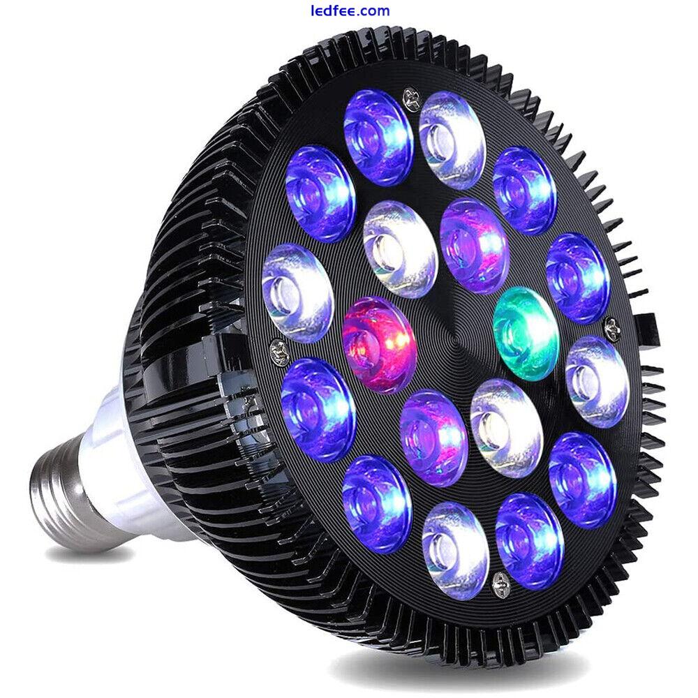 LED Aquarium Light Bulb Spotlight Full Spectrum Fish Tank Coral Reef Lighting 0 