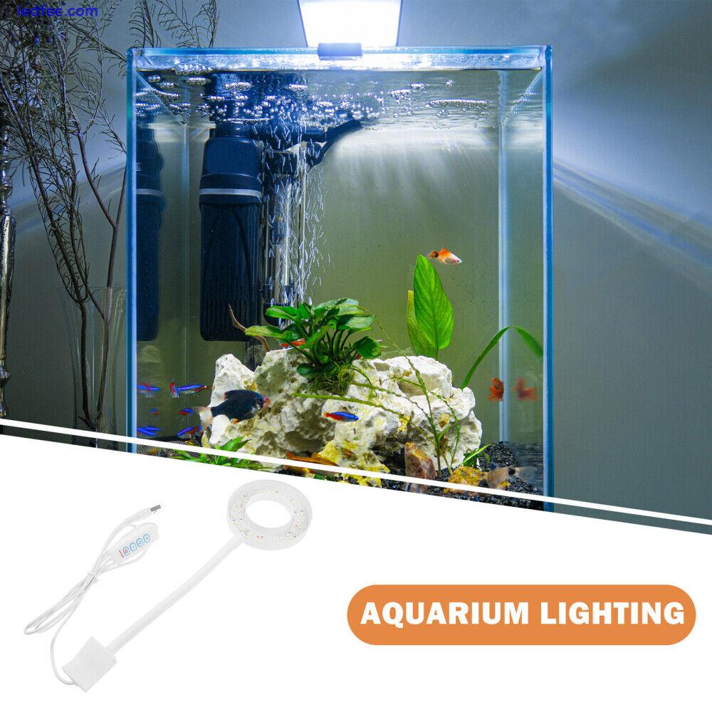 Fish Tank Lamp LED Light Adjustable Fish Tank Light Aquarium LED Lamp Accessory 5 