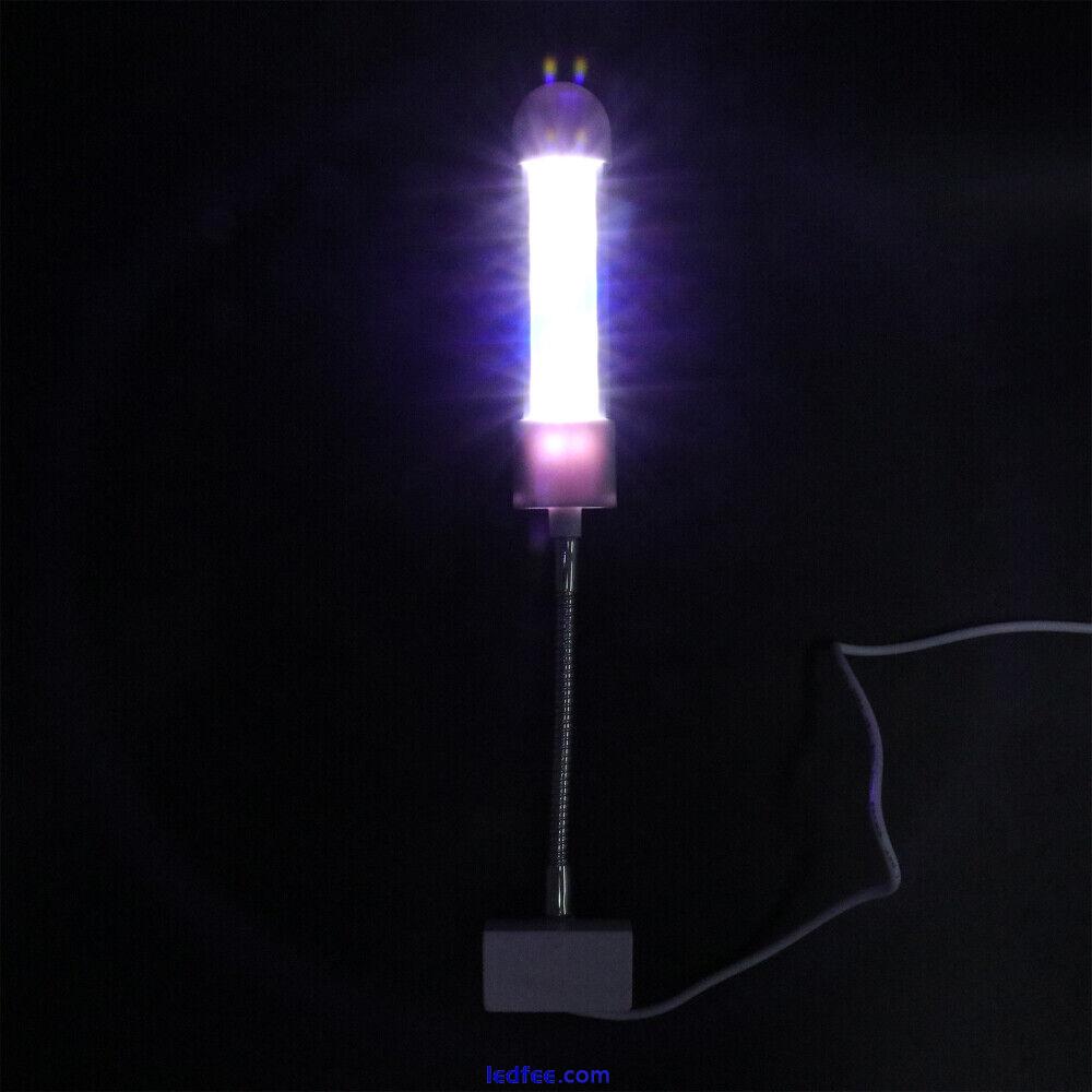 1PC Fish Tank Clip Lamp LED Aquarium Aquatic Plant Light (EU Plug White) 2 