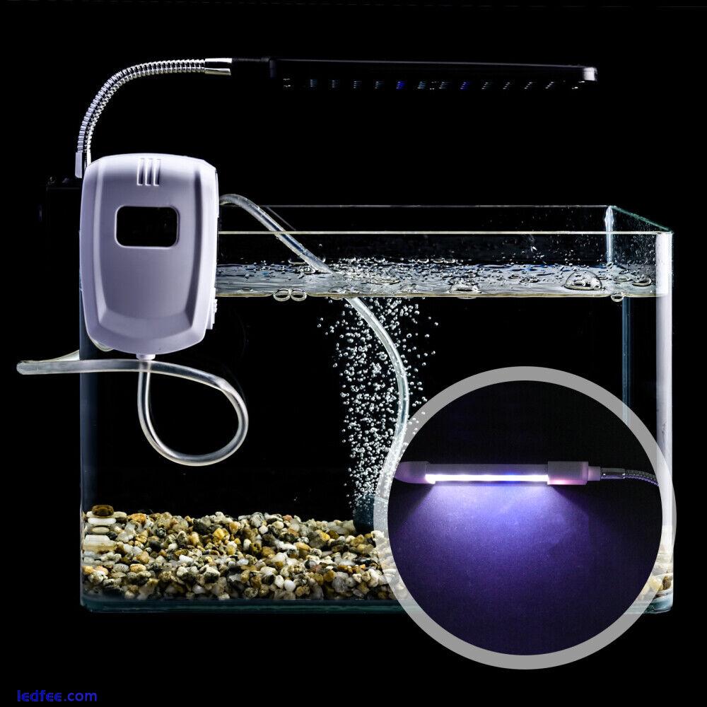 1PC Fish Tank Clip Lamp LED Aquarium Aquatic Plant Light (EU Plug White) 1 