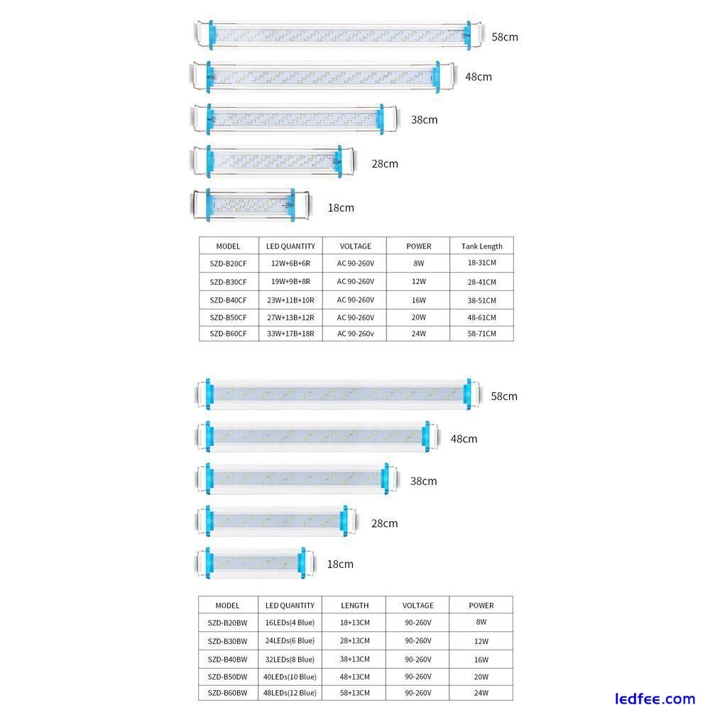 Lamps Plants Grow Lights Fish Tank Light Aquarium LED Light Aquarium Lamps 0 