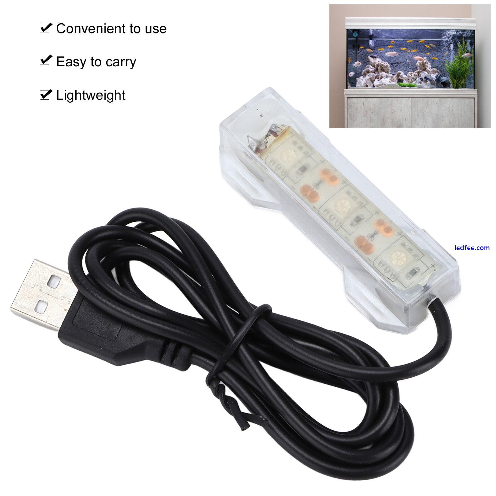 Blue Aquarium Light USB Charging Plastic Fish Tank LED Light For Aquatic Pla Tpg 3 