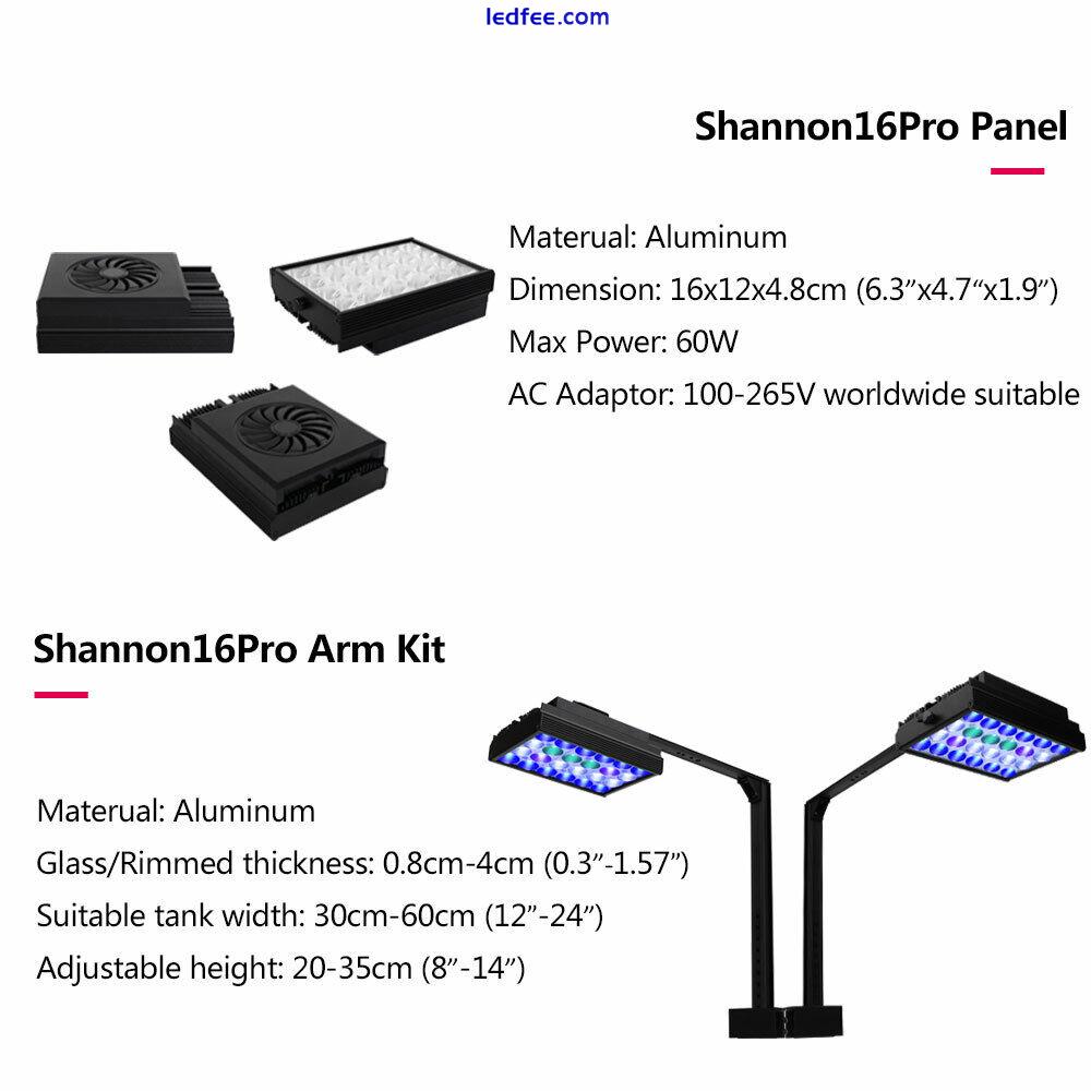 PopBloom Marine Led Aquarium Light Full Spectrum for 40cm-60cm Coral Reef Tank 4 