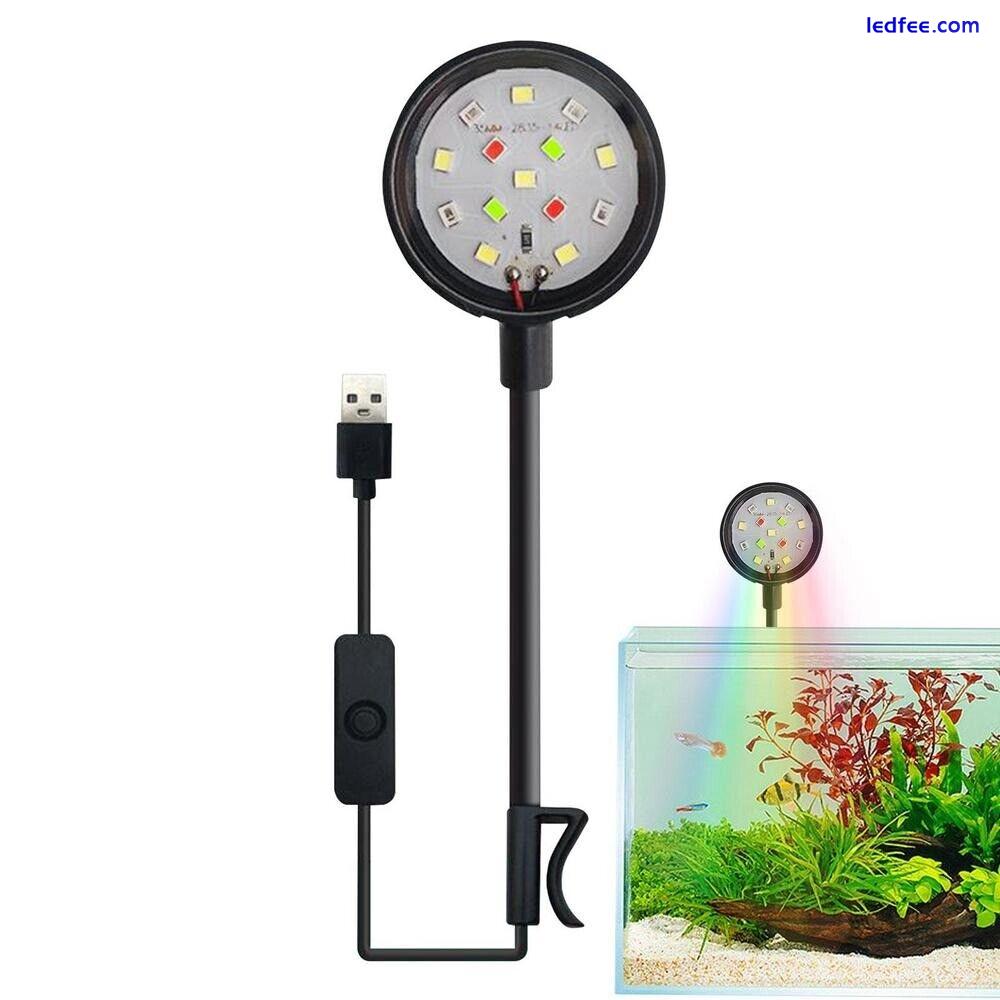 LED Aquarium Lamp USB-Plug Fish Tank Lamp Aquarium Plant Light  Reptile Animals 5 