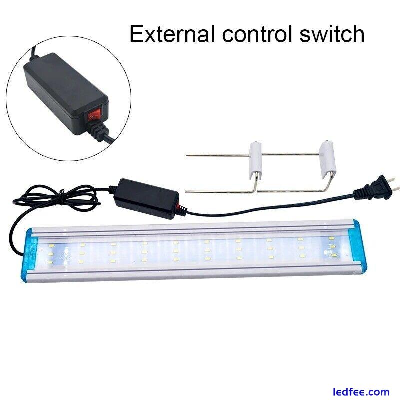 Aquarium LED Light Aquatic Plant Growing Lighting Waterproof Clip Lamp Blue LED 1 