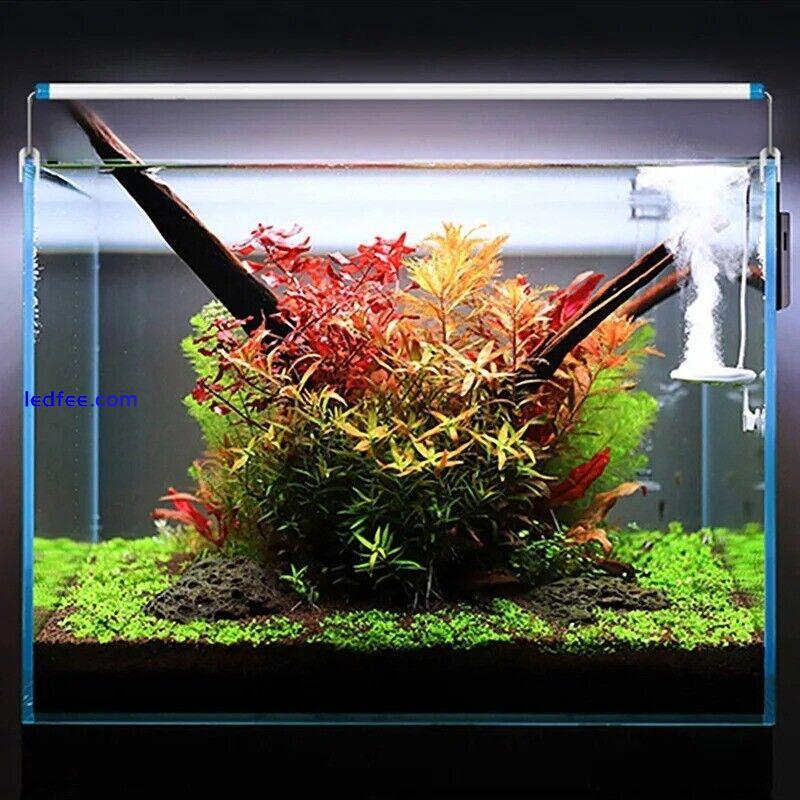 Aquarium LED Light Aquatic Plant Growing Lighting Waterproof Clip Lamp Blue LED 4 