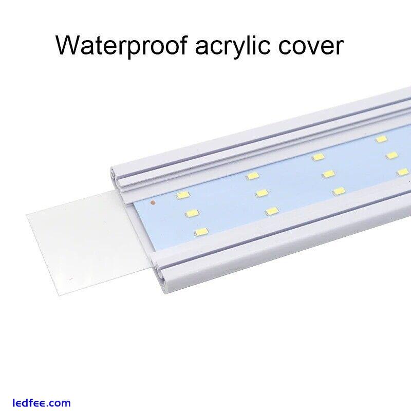 Aquarium LED Light Aquatic Plant Growing Lighting Waterproof Clip Lamp Blue LED 3 