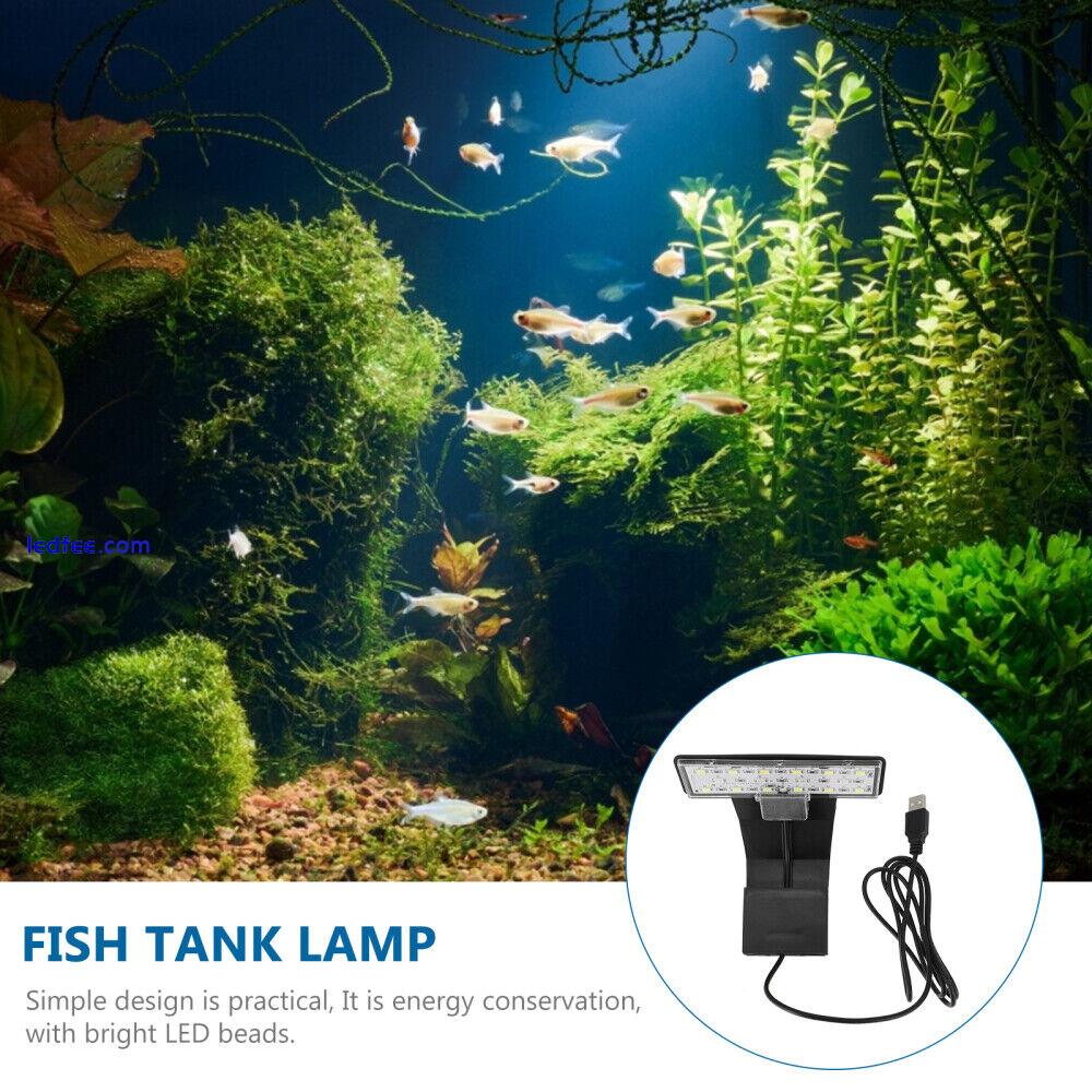 LED Fish Tank Light Stand Aquatic Coral Reef Plastic Tank Lights 2 