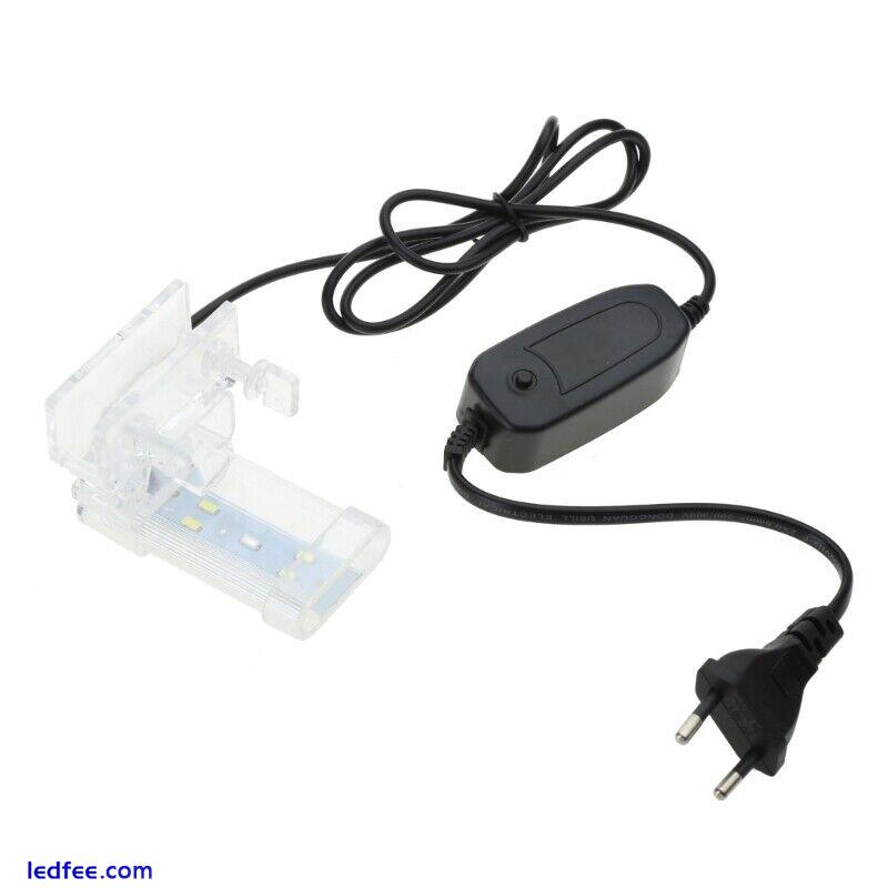 Aquarium LED Clamp Light Brightness White & Blue Lighting Energy Saving 0 