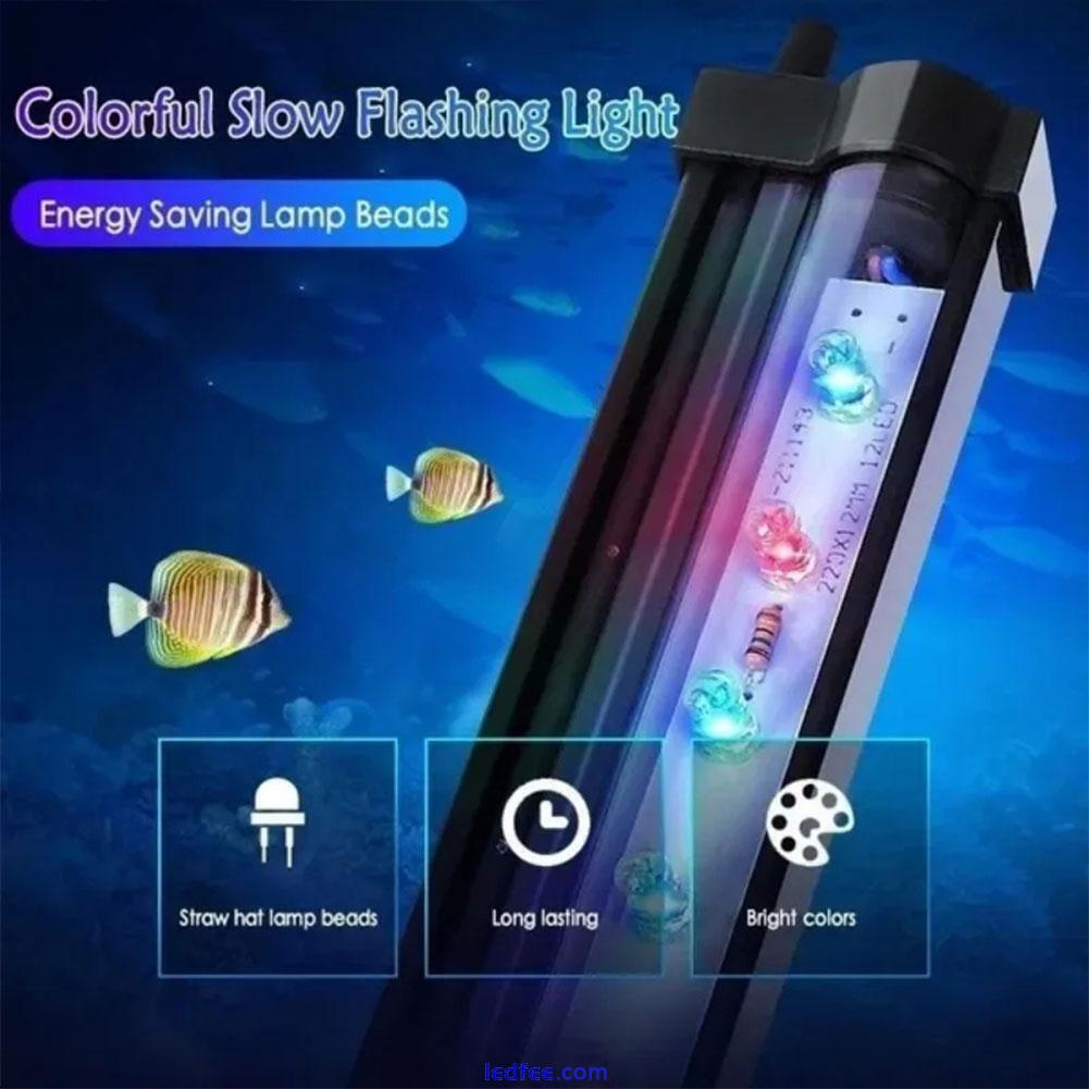 Aquarium LED Lamp Colorful Light Color Changing Bubble Light LED Diving Light✨s 0 