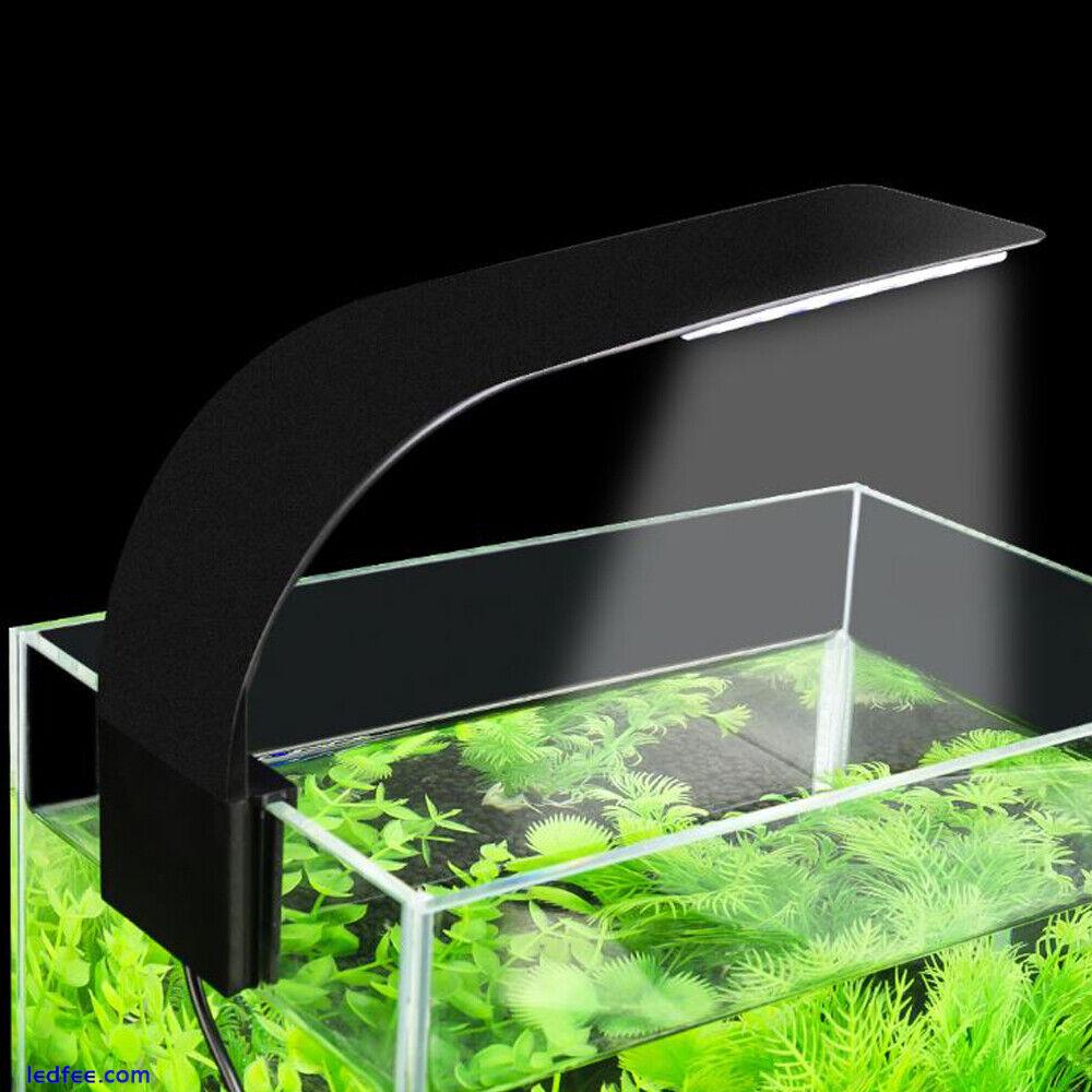 LED Aquarium Light Fish Tank Clip on Light Water Plant Light 10W with US/EU Plug 0 