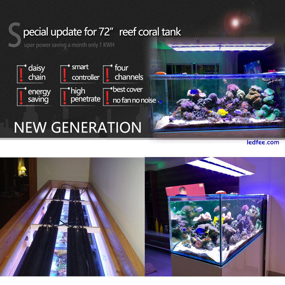 PopBloom Aquarium Light LED Fish Tank Light Full Spectrum Saltwater Coral Reef 0 