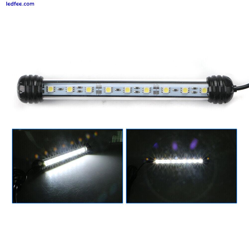 LED Aquarium Fish Tank Light Waterproof Submersible Crystal Glass Lamp 1 