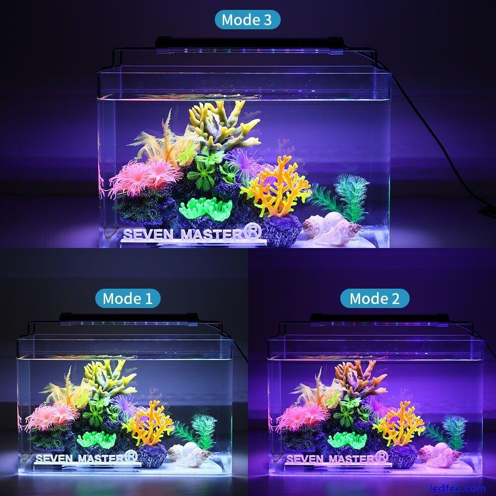 Over-Head Fish Tank LED Light Full Spectrum Aquarium Light Lamp 5 