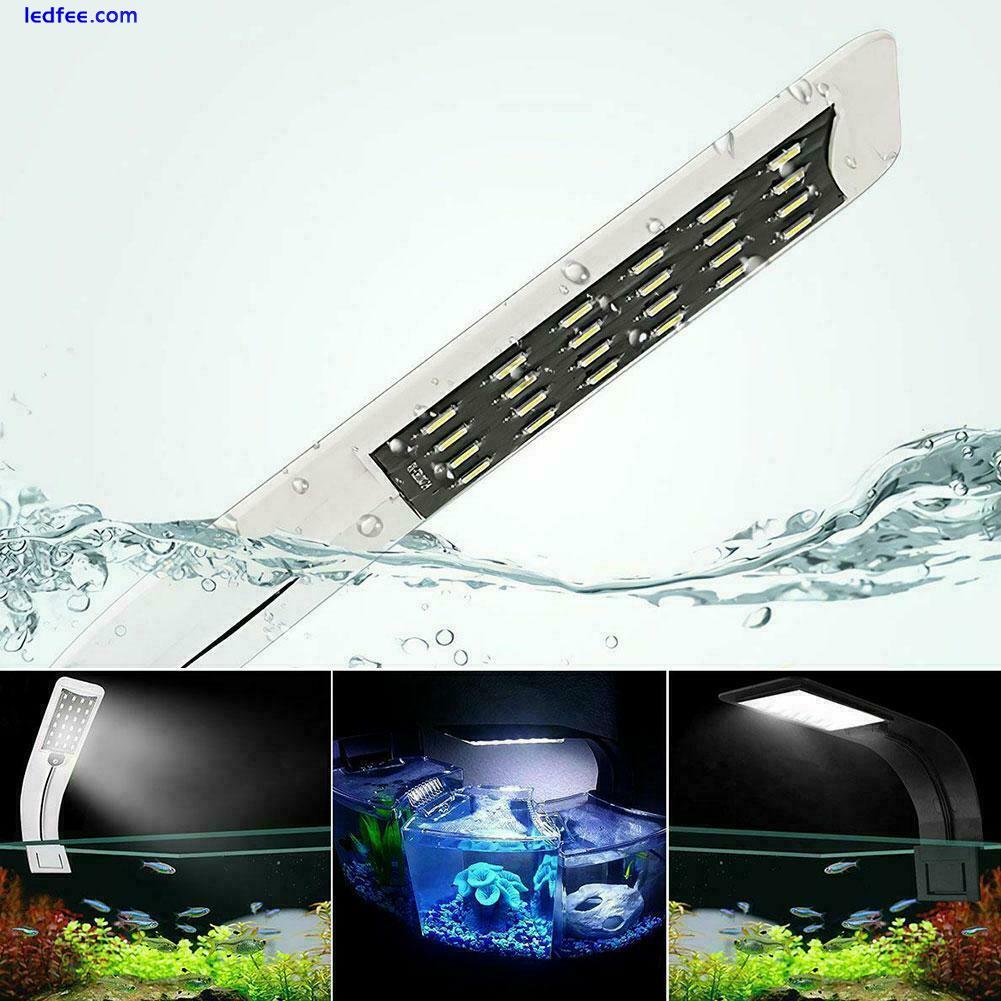 Aquarium LED Clip Lamp Waterproof Fish Tank Light Aquatic Lighting Grow T3Q1 2 