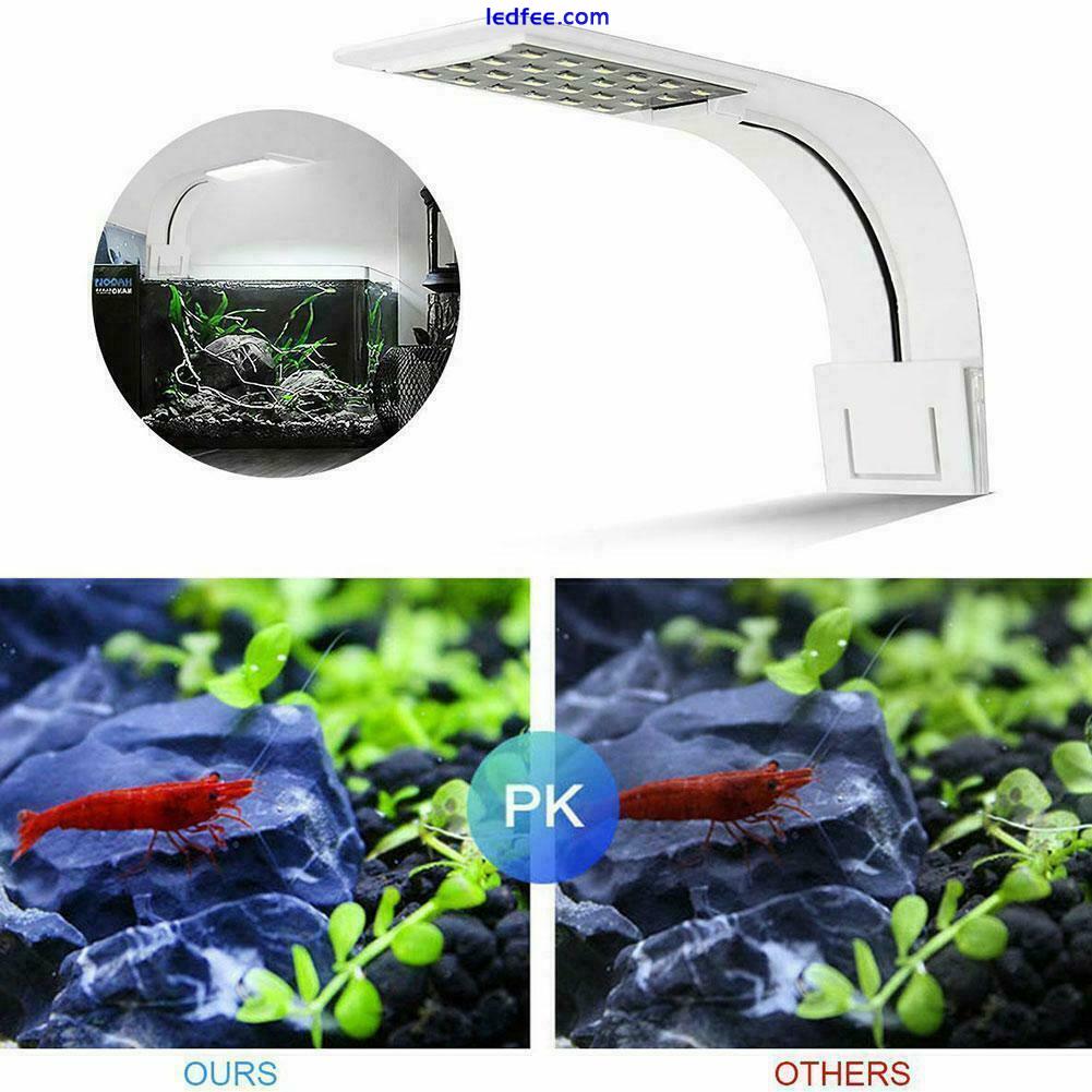 Aquarium LED Clip Lamp Waterproof Fish Tank Light Aquatic Lighting Grow T3Q1 3 