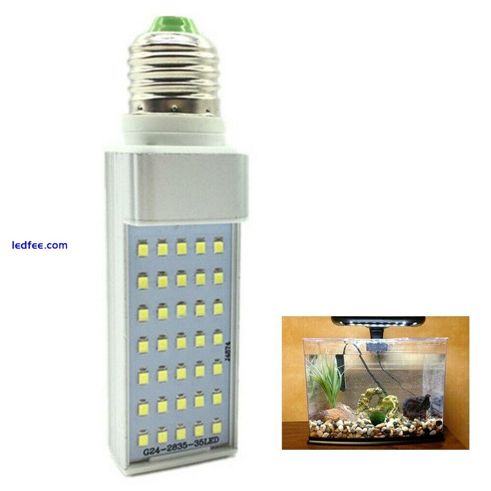 E27 7W LED White Light Bulbs Aquarium Coral Plant Grow Fish Tank Lamp 0 