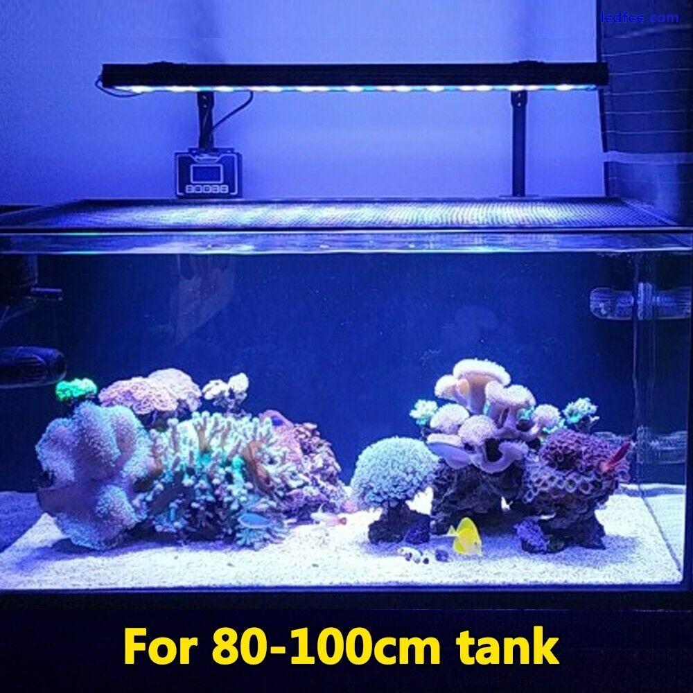 PopBloom Reef LED Aquarium Light Full Spectrum Coral Marine Tank with 2 Arm Kit 0 