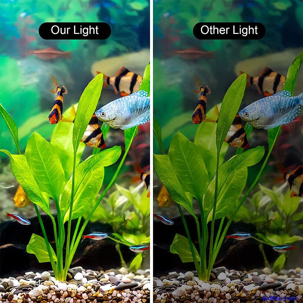 Schlank 24 LED 10W Aquarium Beleuchtung Pflanzen Wachsen Lampe Aquariumleuchte 2 