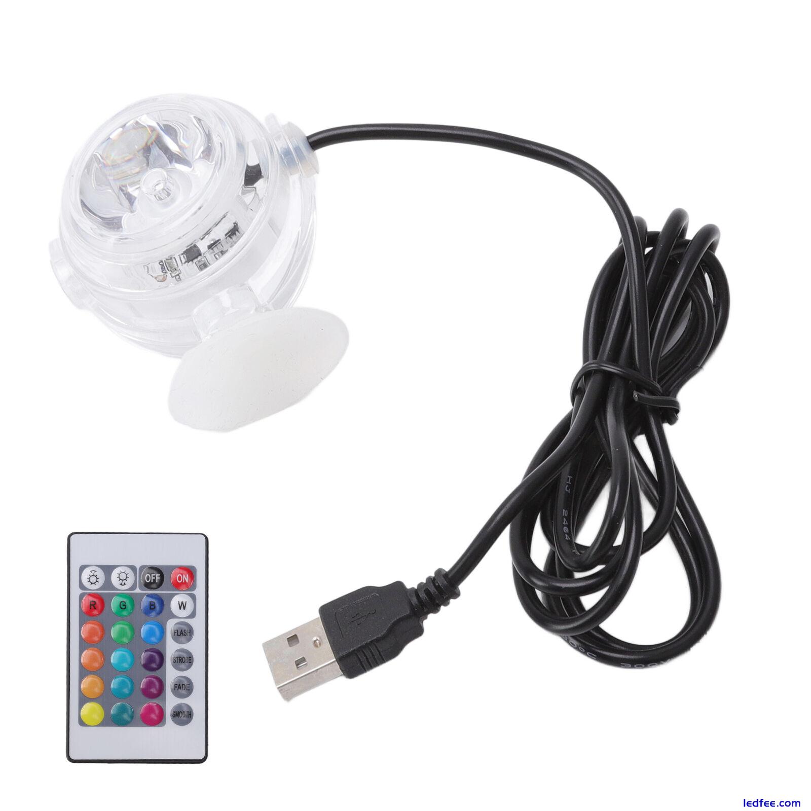 LED Aquarium Light Color Change Round Waterproof Submersible Fish Tank Lamp Cus 0 