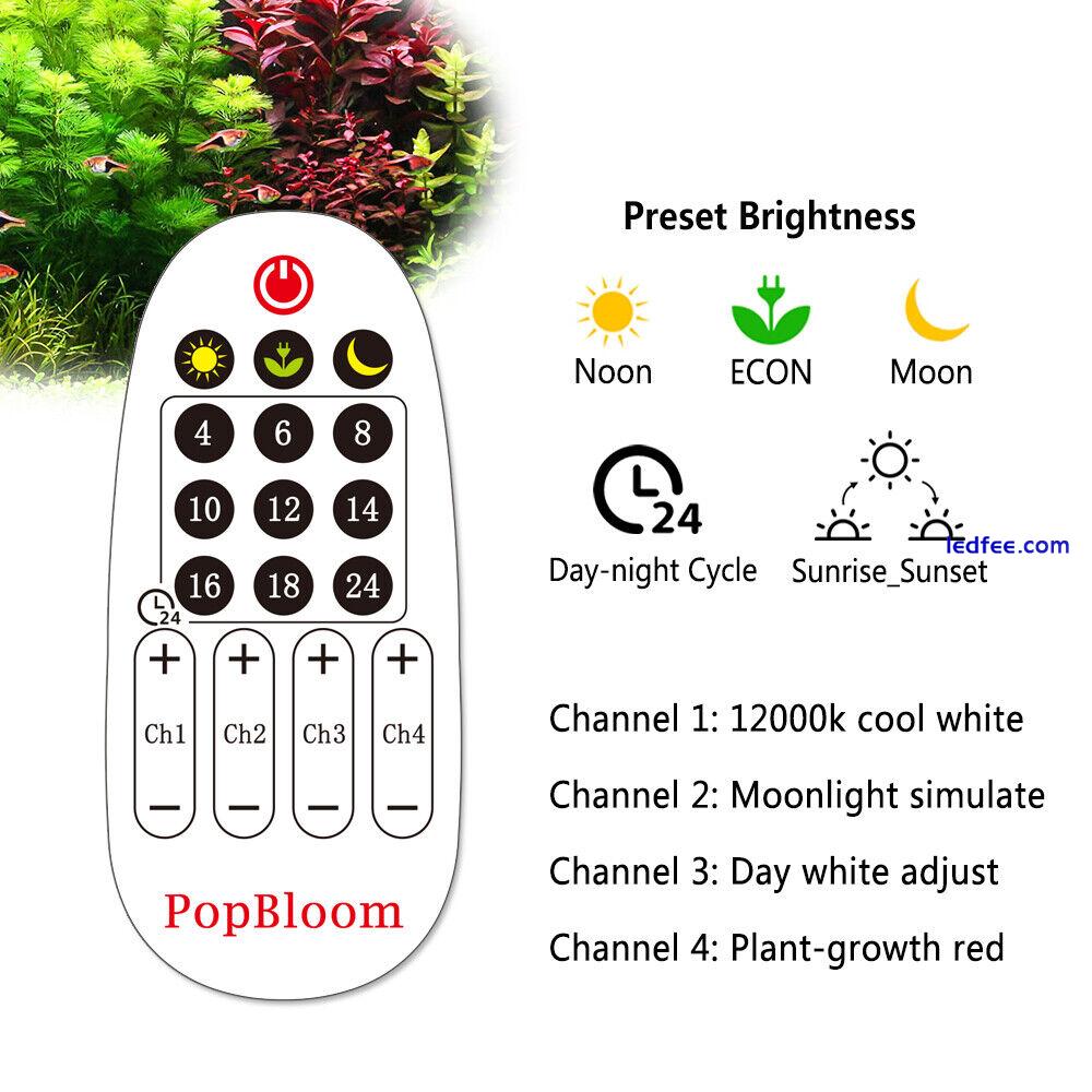 PopBloom 30-180cm Plant Aquarium Lighting Freshwater Lighting Aquarium Fish Tank 4 