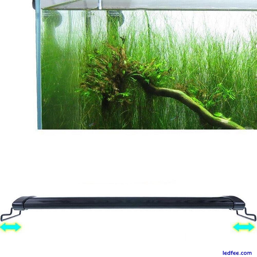 LED Aquarium Fish Tank Bracket Light Over-Head Plant Lighting Lamp 30-120CM 3 