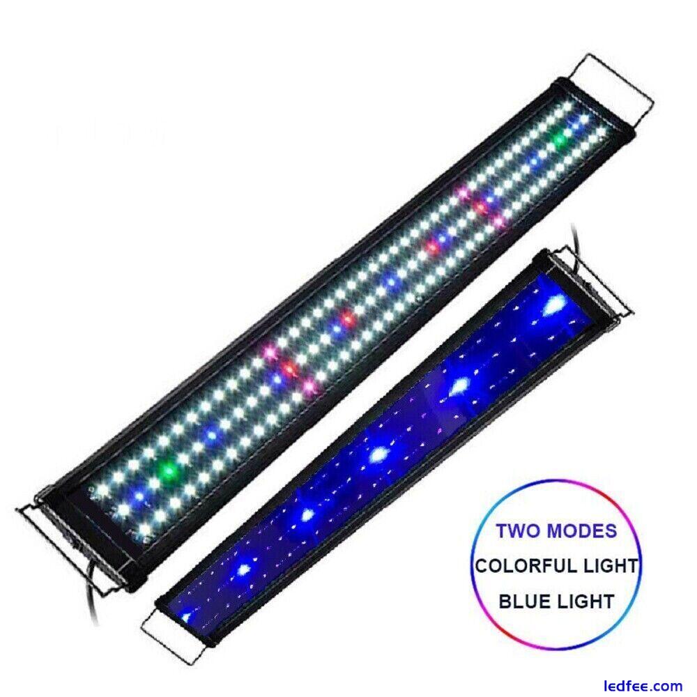 LED Aquarium Fish Tank Bracket Light Over-Head Plant Lighting Lamp 30-120CM 1 