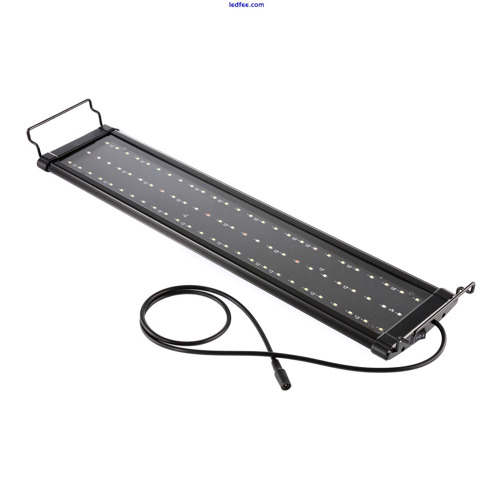 LED Aquarium Fish Tank Bracket Light Over-Head Plant Lighting Lamp 30-120CM 4 