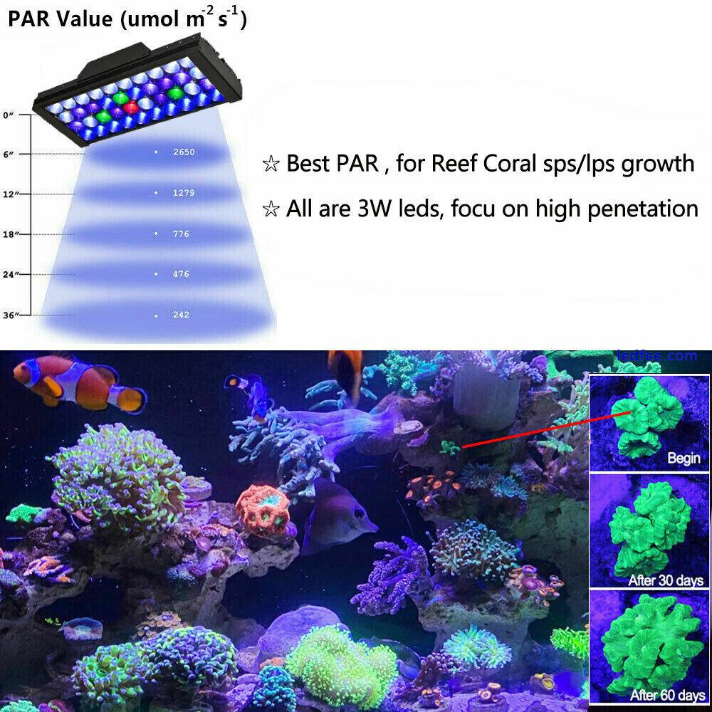 2PCS PopBloom Led Aquarium Light Full Spectrum for Reef Coral Marine Fish Tank 5 