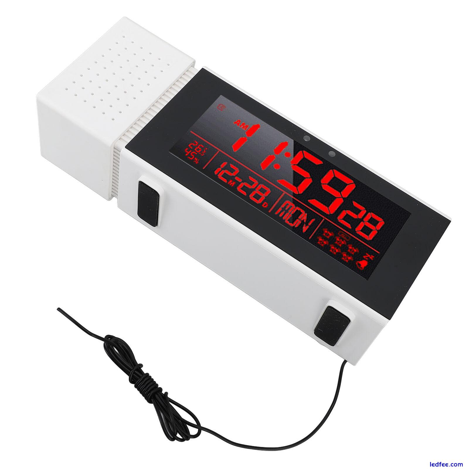 LED Digital Clock With Human Motion Sensor Backlit Alarm Temperature Display 1 