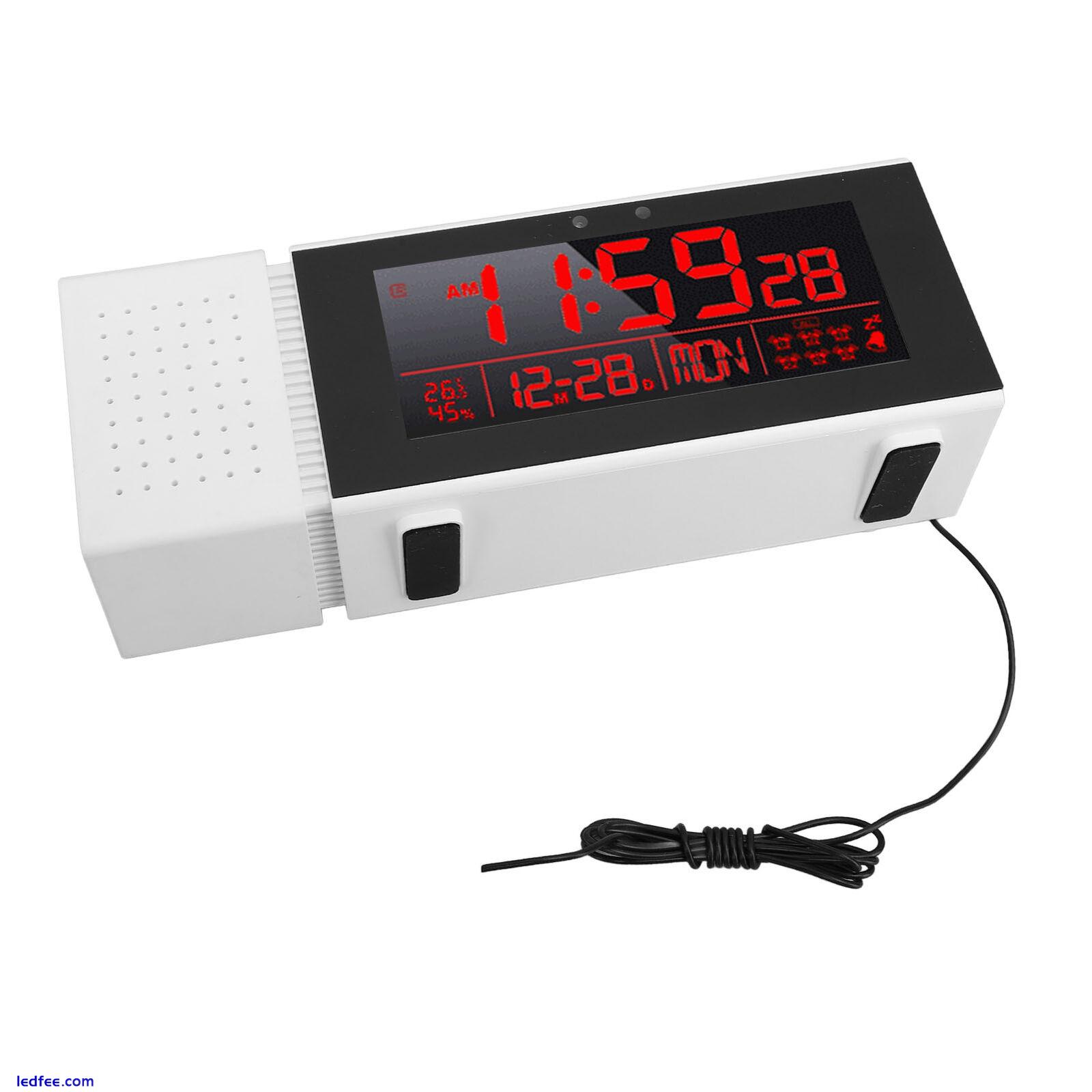 LED Digital Clock With Human Motion Sensor Backlit Alarm Temperature Display 0 