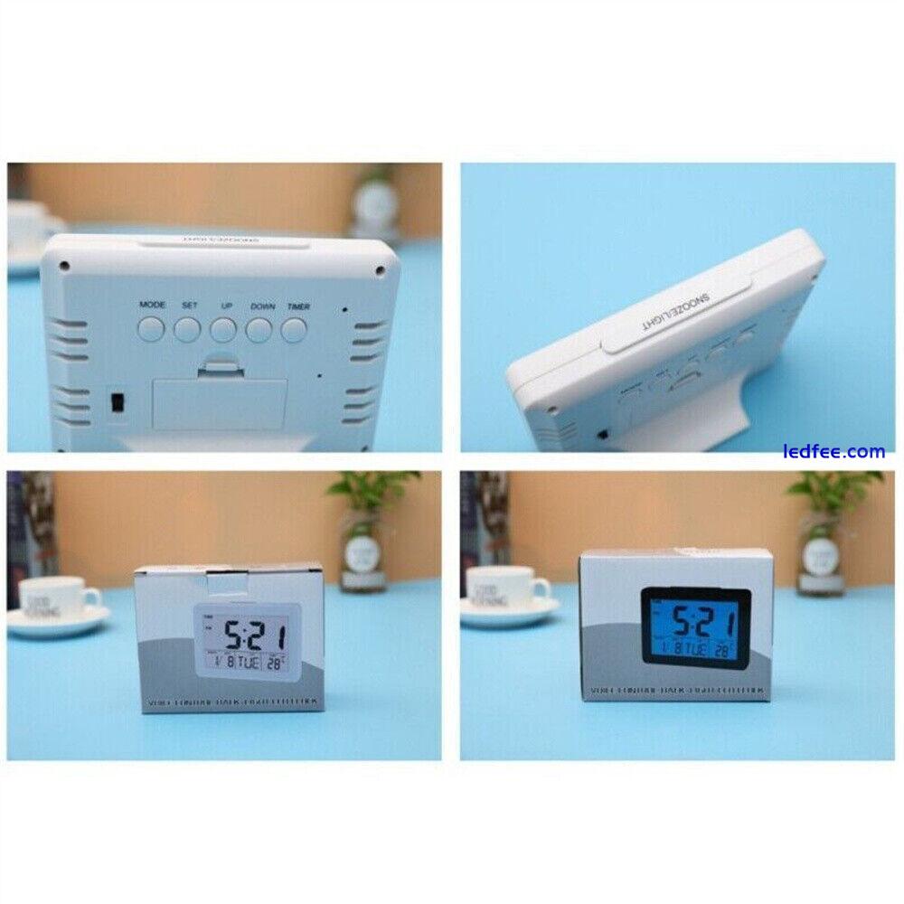 Digital Home Large Big Jumbo LED Wall Desk Clock With Calendar Temperature Clock 2 