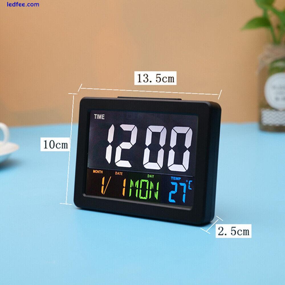 Digital Home Large Big Jumbo LED Wall Desk Clock With Calendar Temperature Clock 1 