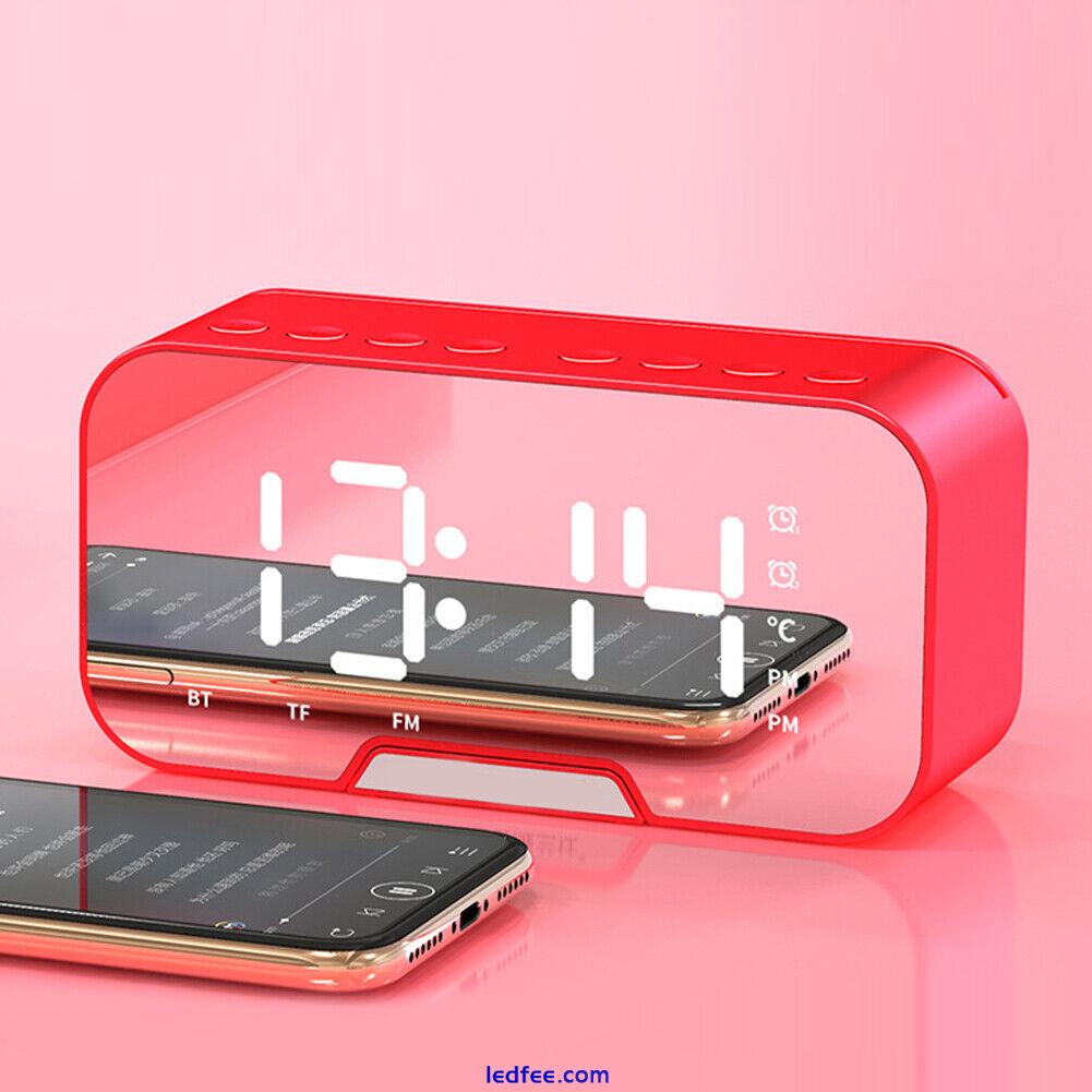 Rechargeable Alarm Clock with Dual Clock Settings LED Display Alarm Clock New 3 