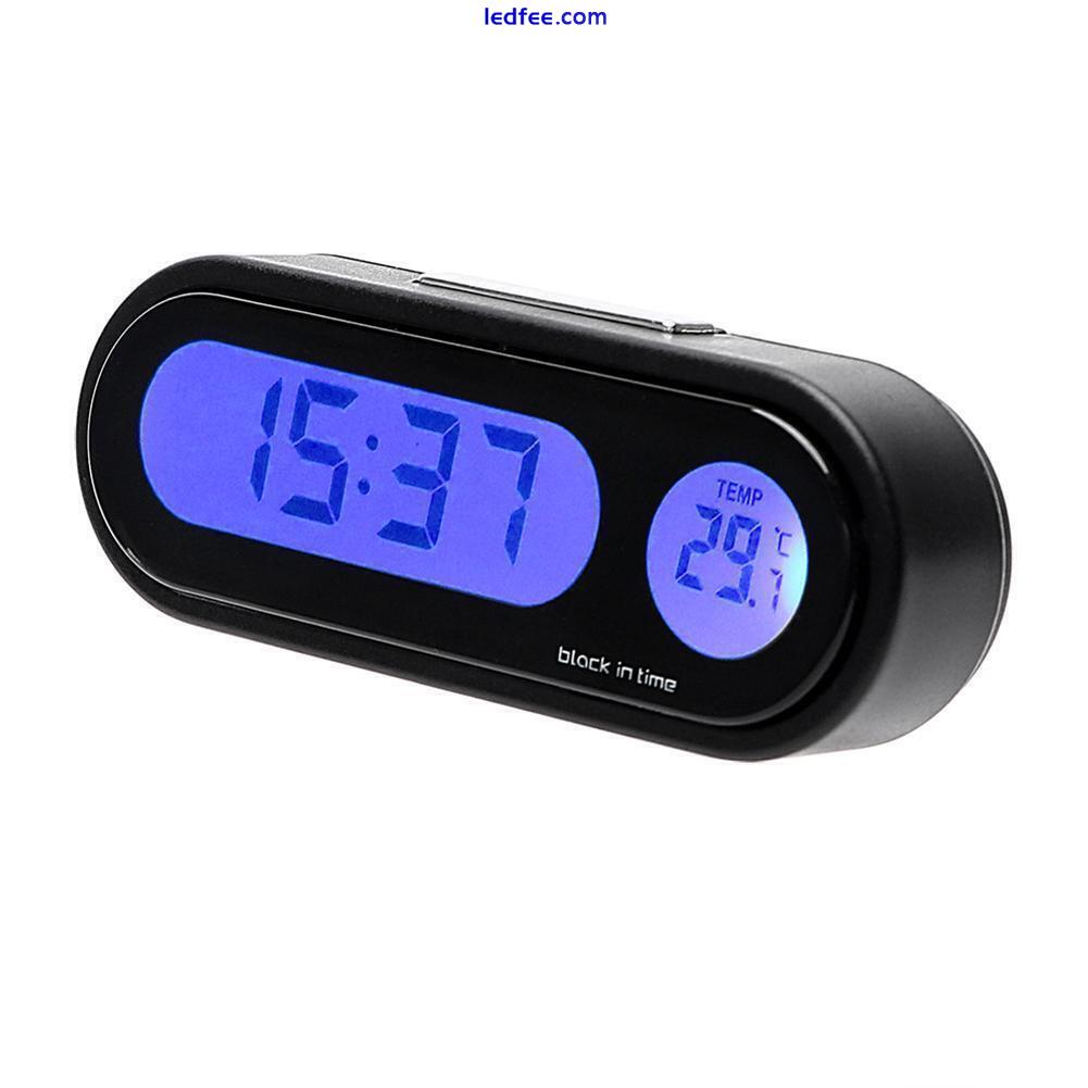 Car Electronic Clock Luminous Thermometer LED Digital Display Dashboard Clock 2 