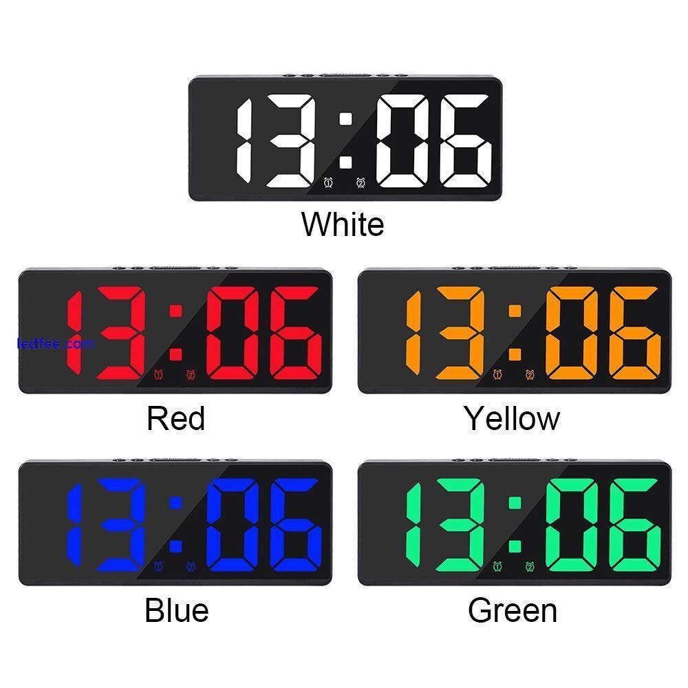 Temperature Calendar Alarm Clock Large Number LED Digital Electronic Clock 1 