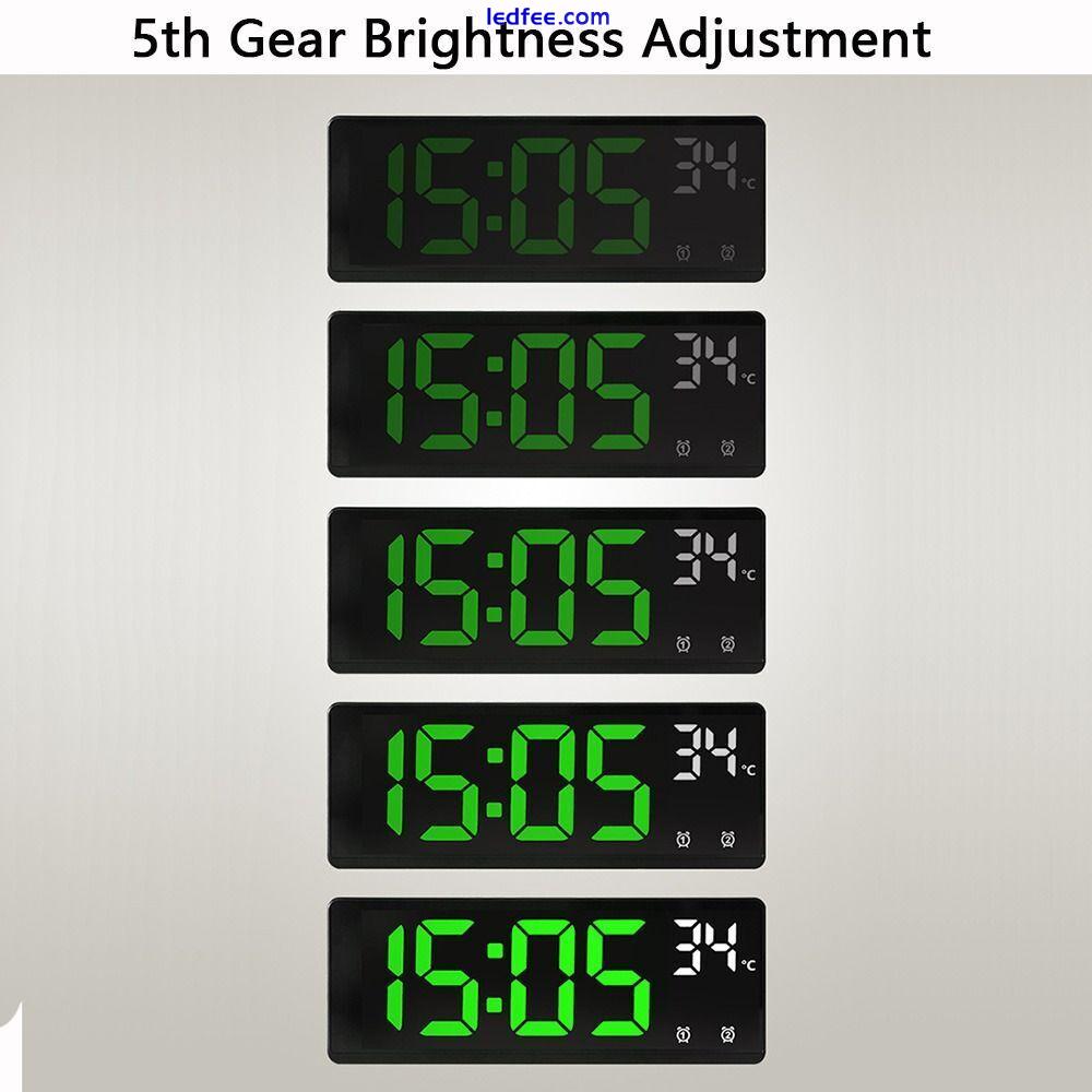 Backlight Digital LED Clocks Multi-functional Display Table Clock  for Bedroom 5 