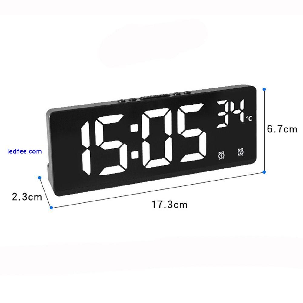 Backlight Digital LED Clocks Multi-functional Display Table Clock  for Bedroom 0 