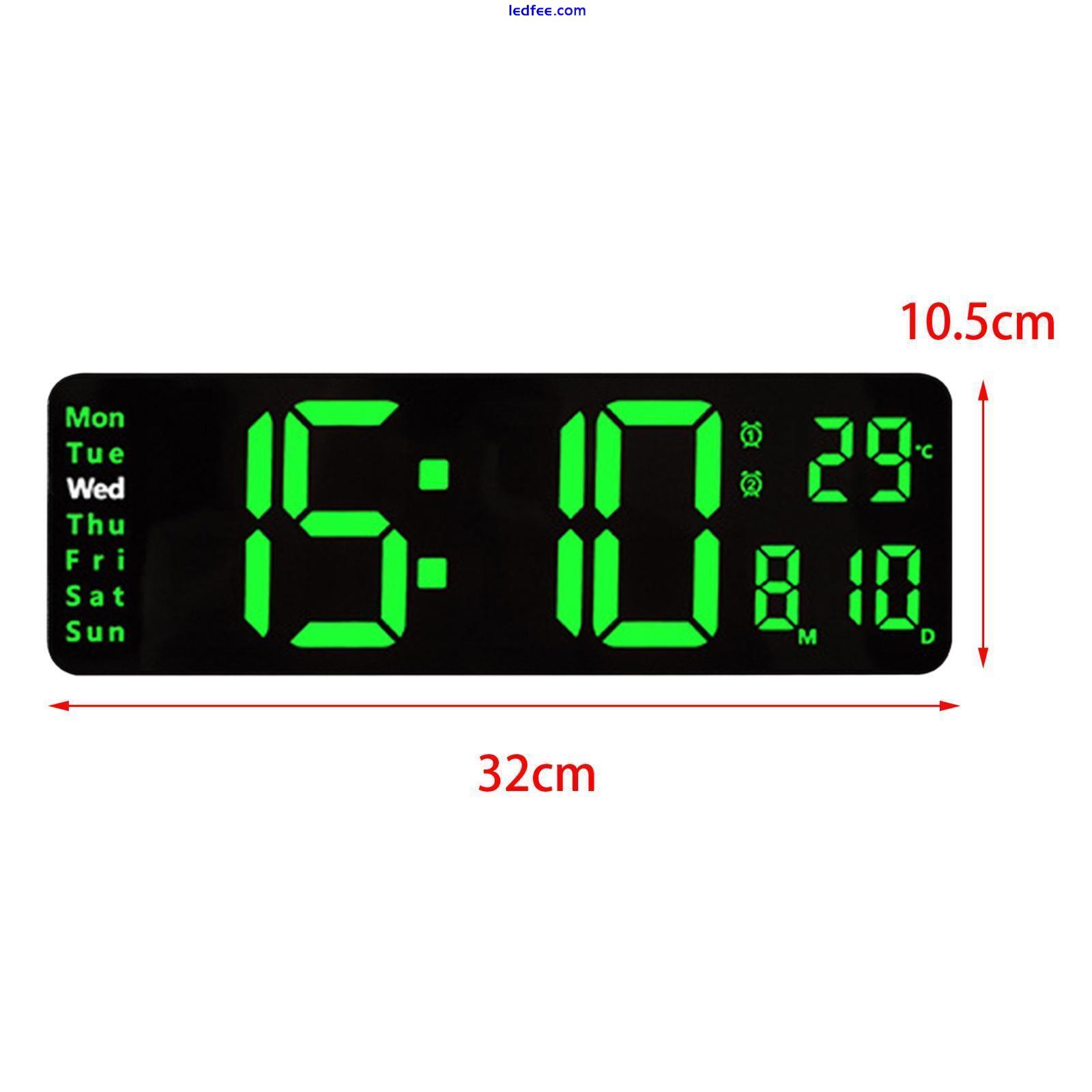 Modern LED Electronic Clock 2 Alarms Desk Clock for Shop Living 0 