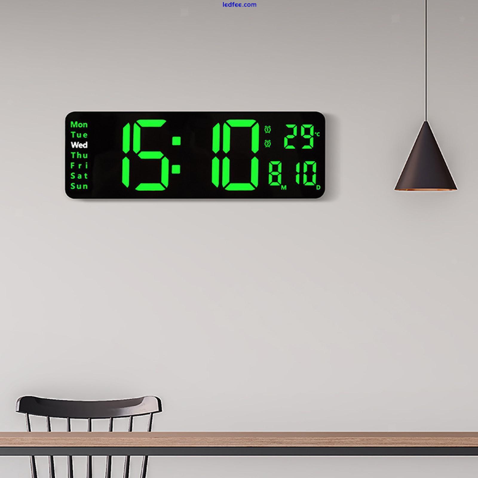 Modern LED Electronic Clock 2 Alarms Desk Clock for Shop Living 1 