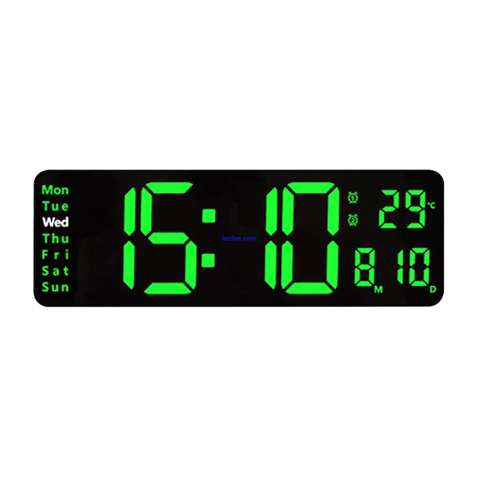 Modern LED Electronic Clock 2 Alarms Desk Clock for Shop Living 2 