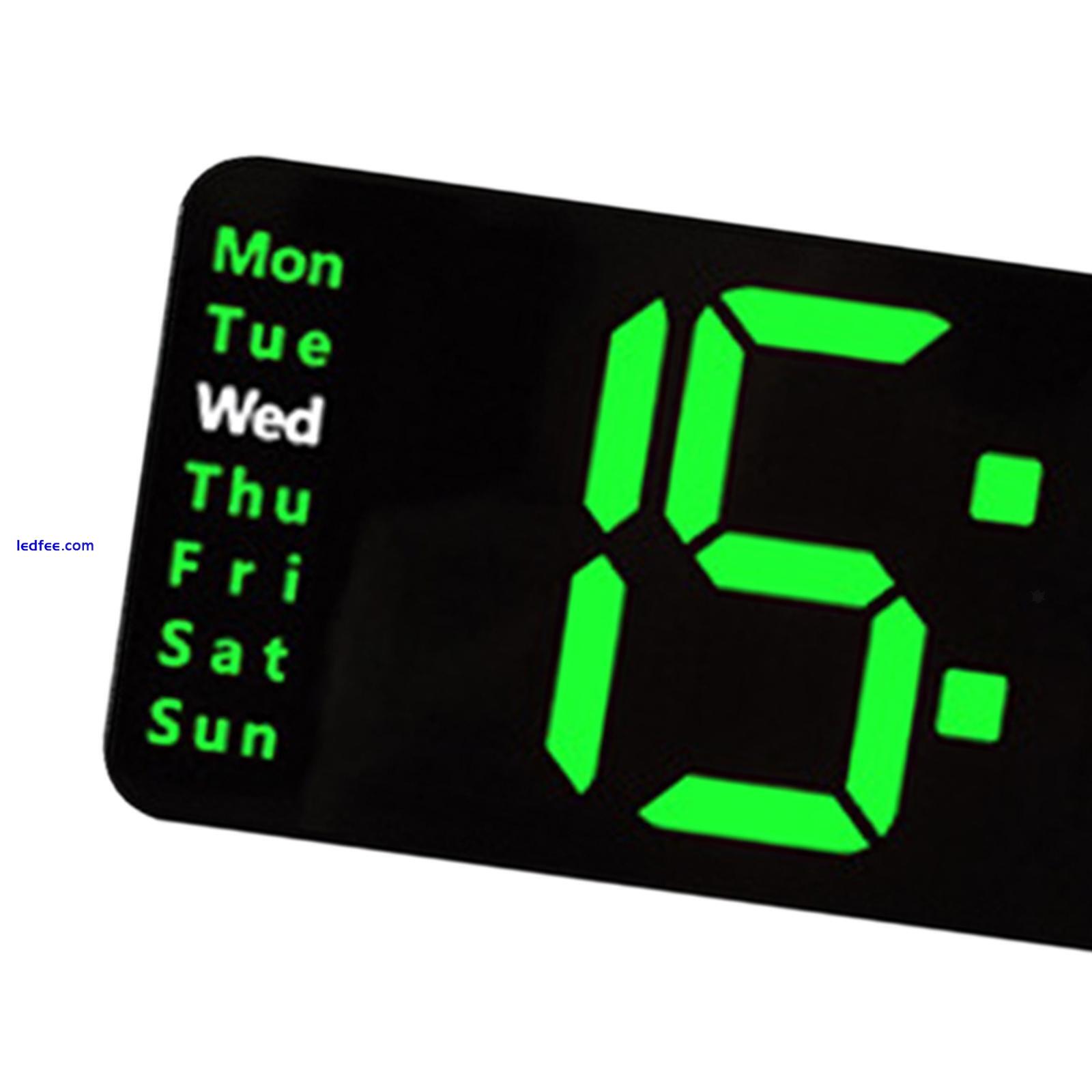 Modern LED Electronic Clock 2 Alarms Desk Clock for Shop Living 3 