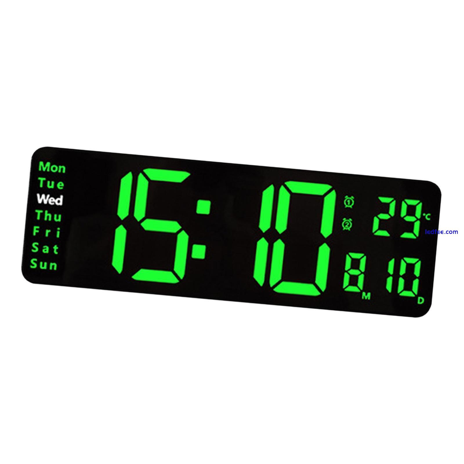 Modern LED Electronic Clock 2 Alarms Desk Clock for Shop Living 5 