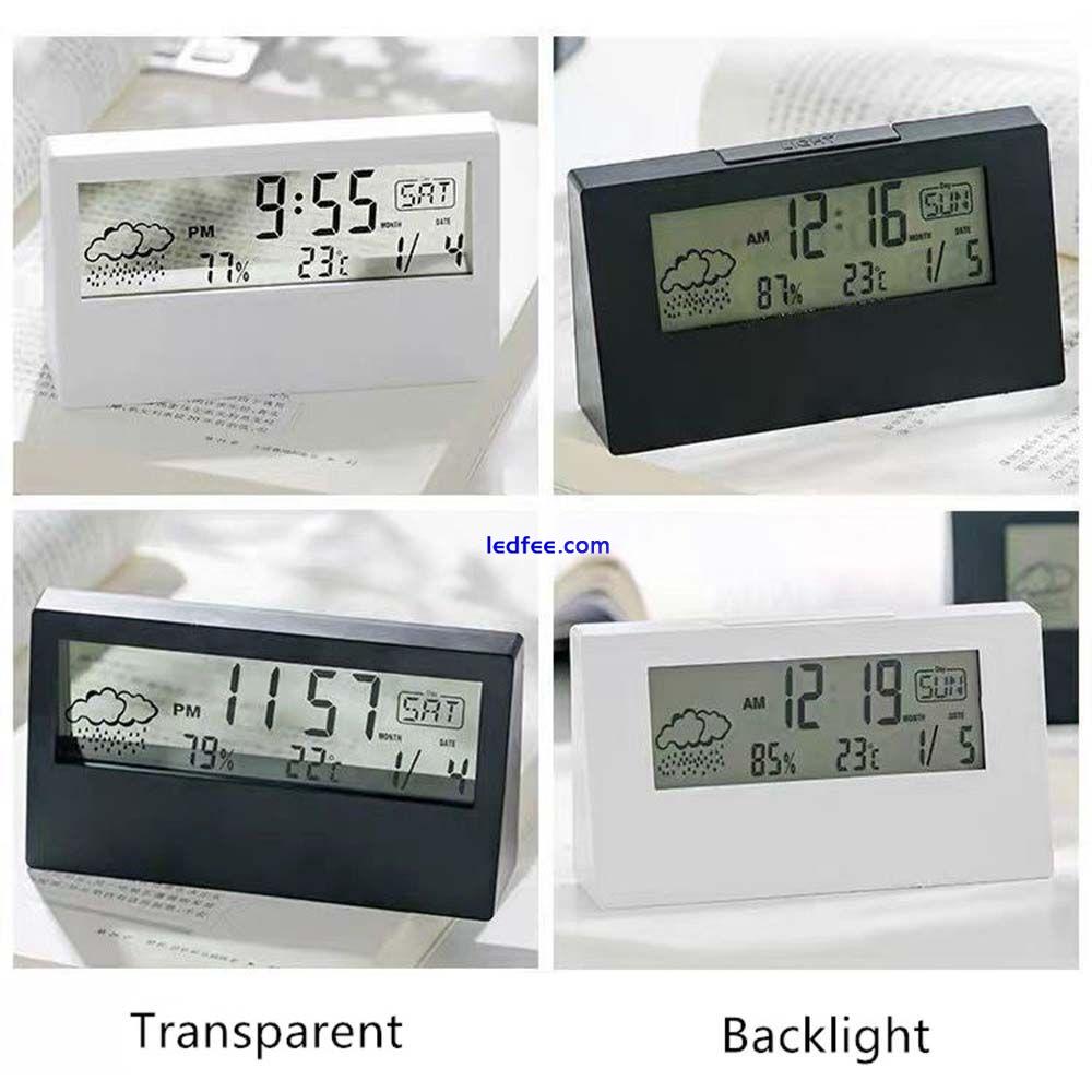 Temperature Calendar Large Number Electronic Clock Alarm Clock LED Digital 3 